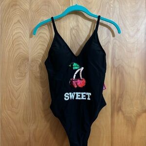 Xhilaration Swimwear with Cherry Design Size Medium NWT